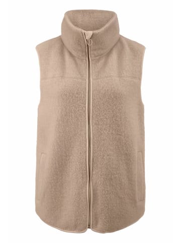 Hessnatur Hessnatur Wollfleece Weste Regular aus reiner Merinowolle in sand