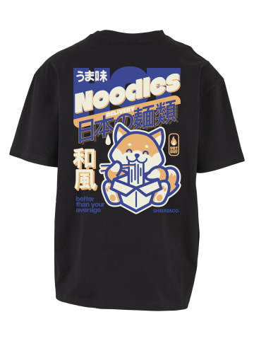 Mister Tee Mister Tee Yummy Noodles Oversize Tee in black