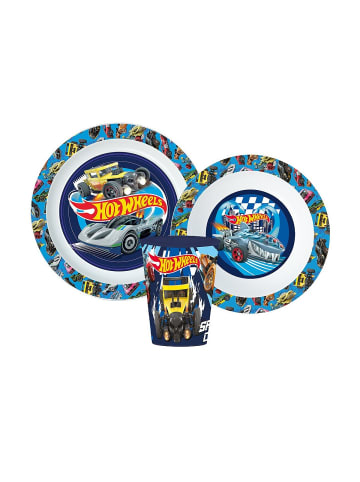 Hot Wheels Blue Fire Essgeschirr Mikro Kunststoff