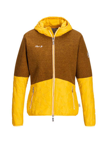 First B Fleecejacke in yellow/curry