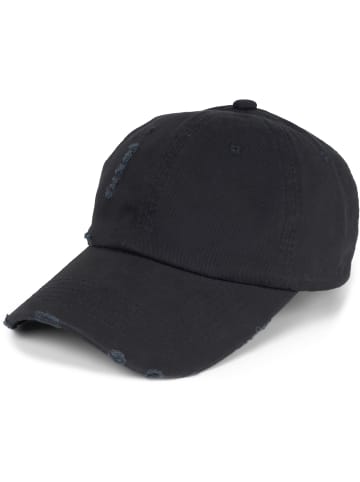 styleBREAKER Baseball Cap Used Look in Schwarz