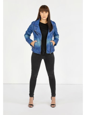 CBL Damen Lederjacke in Blau