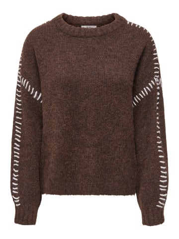 JDY Strickpullover in Chocolate Brown
