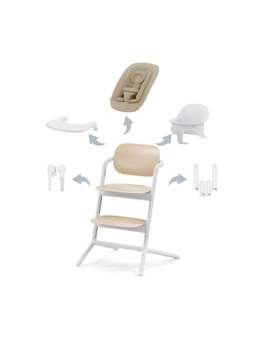 Cybex Cybex Lemo 4in1 Kinderhochstuhl Set - Farbe: Sand White