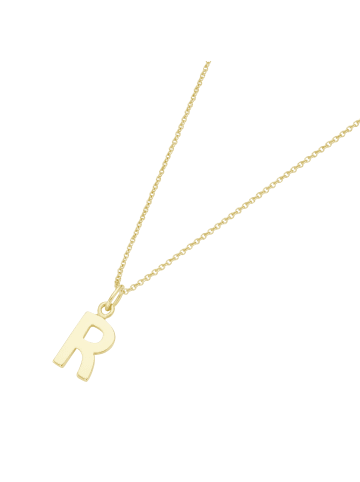 Luigi Merano Kette Anhänger Buchstabe "R" in Gold