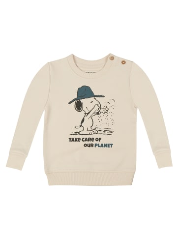 ONOMATO! Pullover Sweatshirt Peanuts Snoopy Cradle to Cradle in Beige