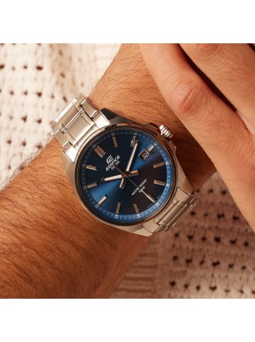 Casio Stahl Quarzuhr Casio Edifice Silber