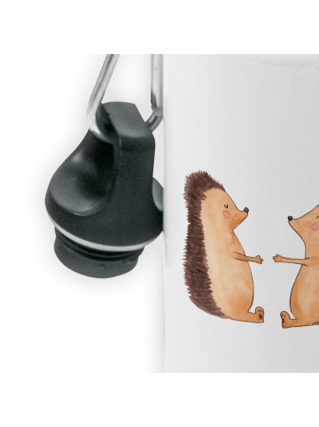 Mr. & Mrs. Panda Trinkflasche Igel Liebe ohne Spruch in Weiß