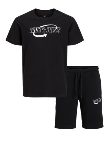 JACK & JONES Junior Loungewear-Set JCOARROW TEE S/S JNR SET in black