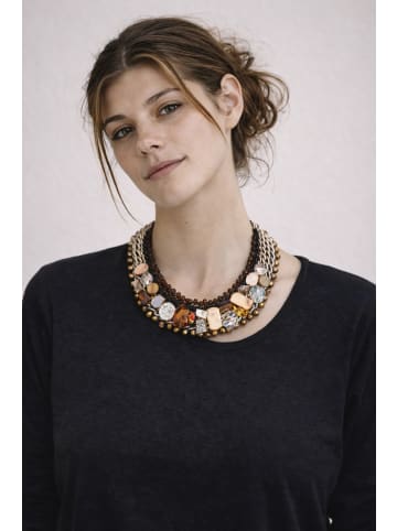 collezione alessandro Opulente Statementkette " Natascha " in mehrfarbig