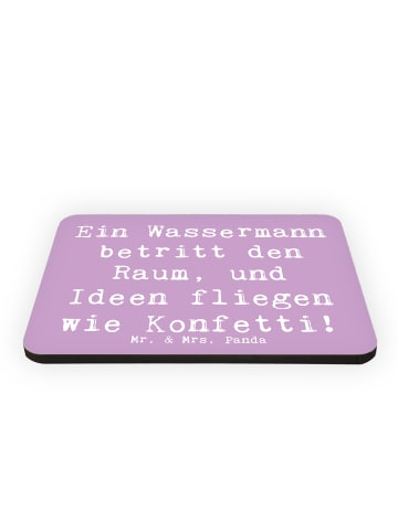 Mr. & Mrs. Panda Magnet Spruch Wassermann Ideenflug mit Spruch in Lavendeltraum