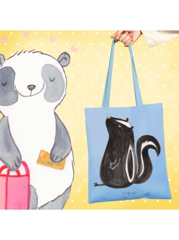 Mr. & Mrs. Panda Schultasche Stinktier Sitzen ohne Spruch in Sky Blue