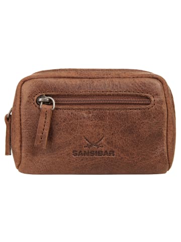 Sansibar Schlüsseltasche echt Leder in cognac