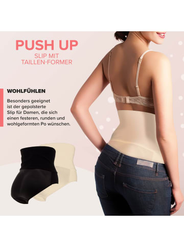 MISS PERFECT Shapewear Push up Hose mit Shape Gürtel in Haut