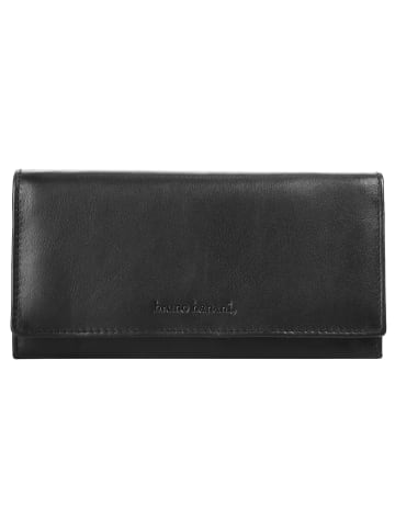Bruno Banani Geldbörse echt Leder in schwarz