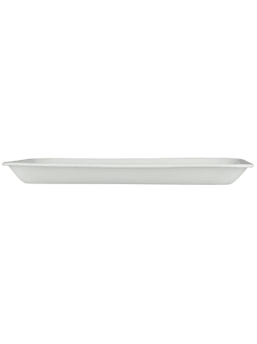 IB Laursen Tablett mit schrägen Kanten Emaille in weiss