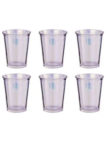 Butlers Trinkglas GALET 6er-Set in Perlglanz Softwhite