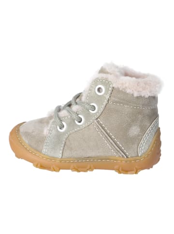 PEPINO Lauflern Schnürstiefel Warmfutter Barfußschuh in grün