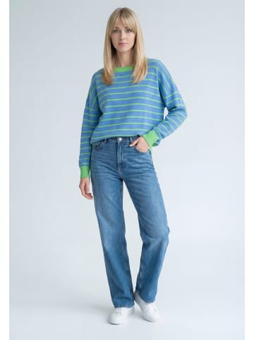 mimo Women Sweater in BLUE STRIPES