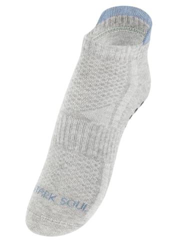 Stark Soul® Rutschfeste Sportsocken 3 Paar für Yoga und Pilates in grau