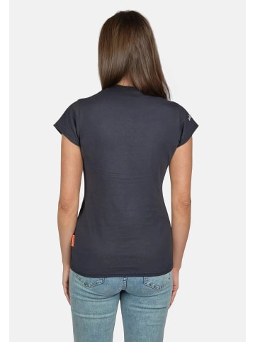 Salzhaut Rundhals T-Shirt für Damen in blau