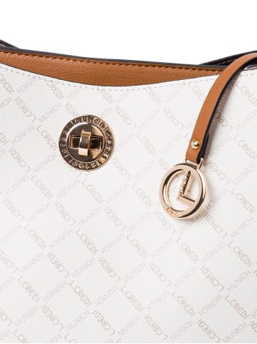 L.Credi Handtasche Filiberta in weiß cognac - 0006