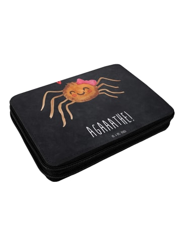 Mr. & Mrs. Panda Federmappe Spinne Agathe Freude mit Spruch in Kreidetafel