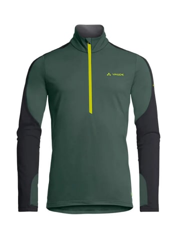 Vaude Fahrradtrikot/ Funktionsshirt/ Longsleeve Me Livigno Halfzip II in Grün