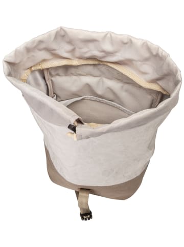 360 grad Rucksack Landgang Mini in Weiß/Balken Taupe