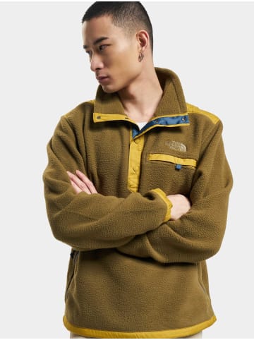 The North Face The North Face Half-Zip in olive/mineral gold/shady blue