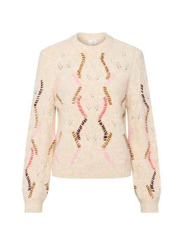 Y.A.S Stickpullover YASGabbi in sand rosa - 0001