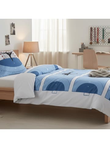 TRAUMHELDEN Bettwäsche-Set "Handball" in Blau / Weiß