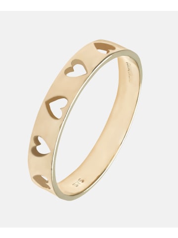 Diamant L'éternel Ring aus 375 Gelbgold Herz-Design
