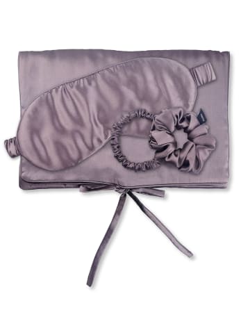 Ailoria TRAVEL SET Tasche, Schlafmaske, Scrunchie S & Scrunchie M in lila