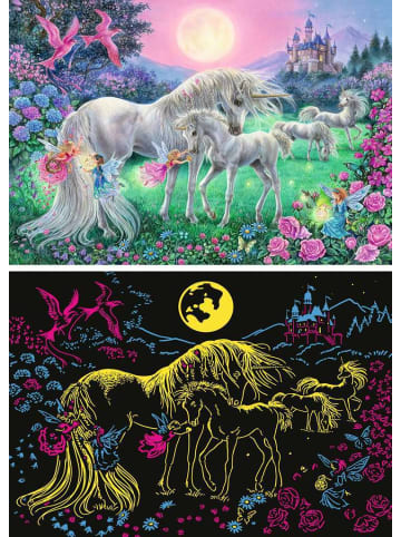Ravensburger Ravensburger Puzzle 100 Teile Einhörner im Mondschein in bunt