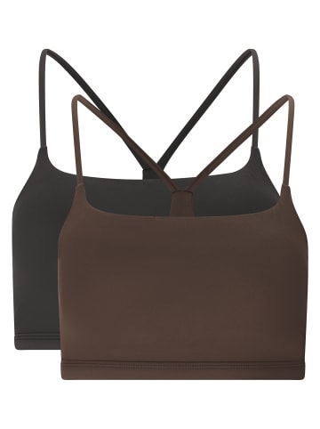 Athlecia Sport-BH Blossom in 1294 Chocolate Torte