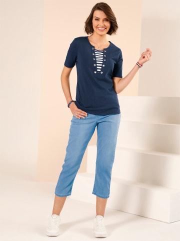 Sieh an! 3/4-Jeans in blue-bleached