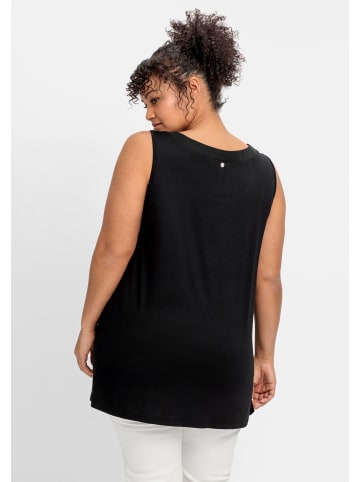 sheego 2-in-1-Top in schwarz