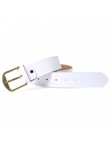 FRONHOFER Herrengürtel mit Schraube in Weiß