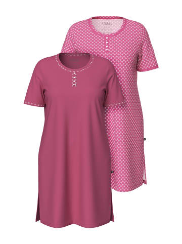 Ulla Popken Nachthemd in matt rosa