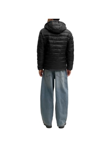 Jack and Jones JJEKINGSLEY Light Puffer Hood NOOS in Schwarz
