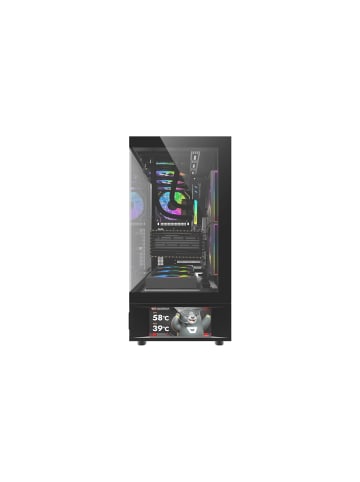 DarkFlash DS950V PC Gehäuse mit Display + 6 Lüfter Schwarz