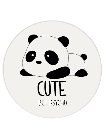 Geda Labels Teller Panda Cute in Weiß - 20cm