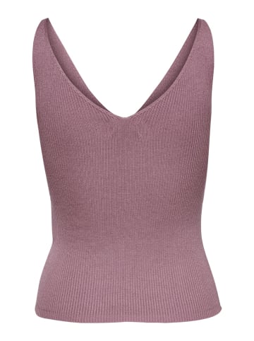 JACQUELINE de YONG Tank Top Oberteil JDYNANNA Shirt Pullover V-neck Ausschnitt in Violett