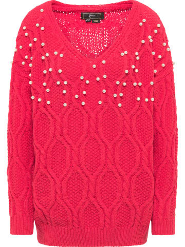 faina Strickpullover in Rot