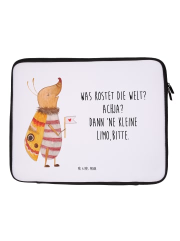 Mr. & Mrs. Panda Notebook Tasche Nachtfalter Fähnchen mit Spruch in Weiß