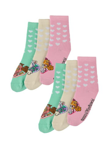 ONOMATO! 6er-Set: Socken Paw Patrol Skye in Mehrfarbig