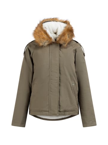 DreiMaster Vintage Damen Winterjacke in Oliv Weiss
