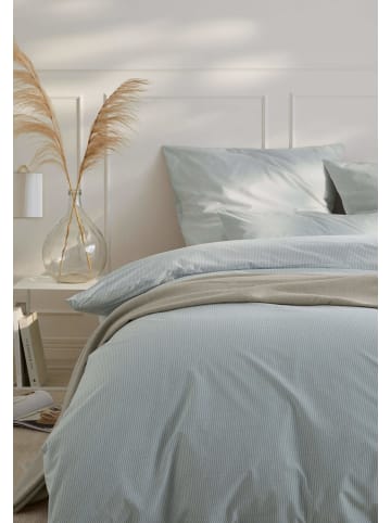 Hessnatur Hessnatur Perkal Wende-Bettwäsche-Set PIET aus reiner Bio-Baumwolle in graublau