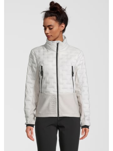 rh+ Isolationsjacke 5 Elements Hybrid Bomber in inuit white-light grey melange